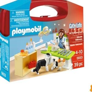 Playmobil City Life Vet Visit Carry Case - Multicolor
